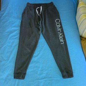 Men's Sleepwear Charcoal Gray (S) Drawstring Sweatpants